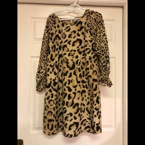 Crown and Ivy leopard  print dress